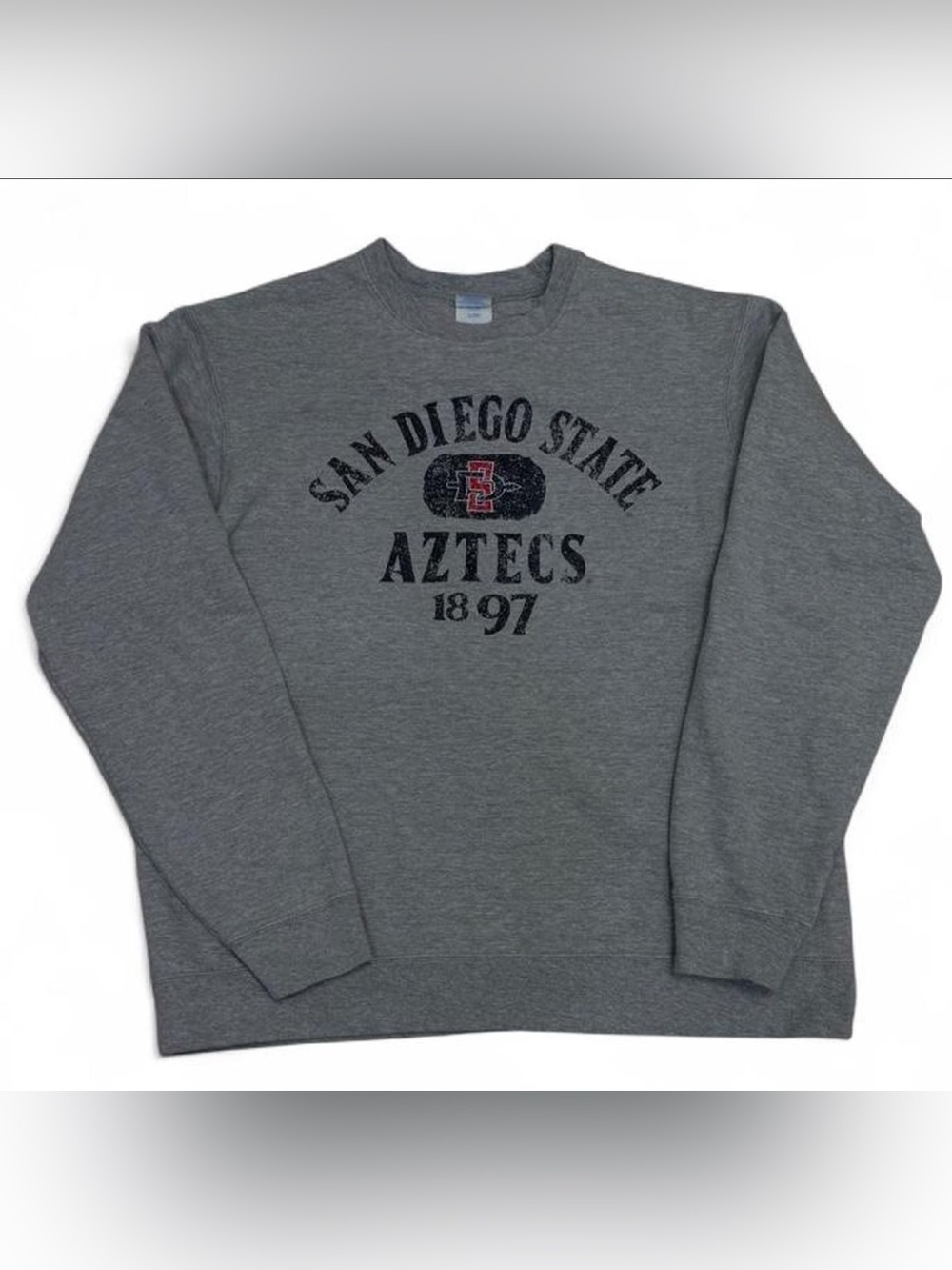 Port and Company Gray San Diego State Aztecs Crewneck